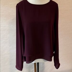 Elegant Burgundy Women's Top